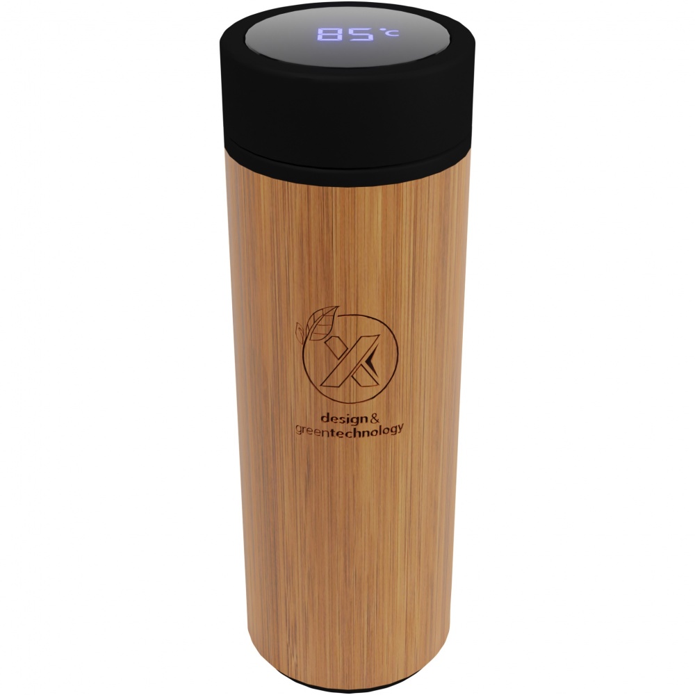 Logotrade promotional merchandise image of: SCX.design D11 500 ml bamboo smart bottle